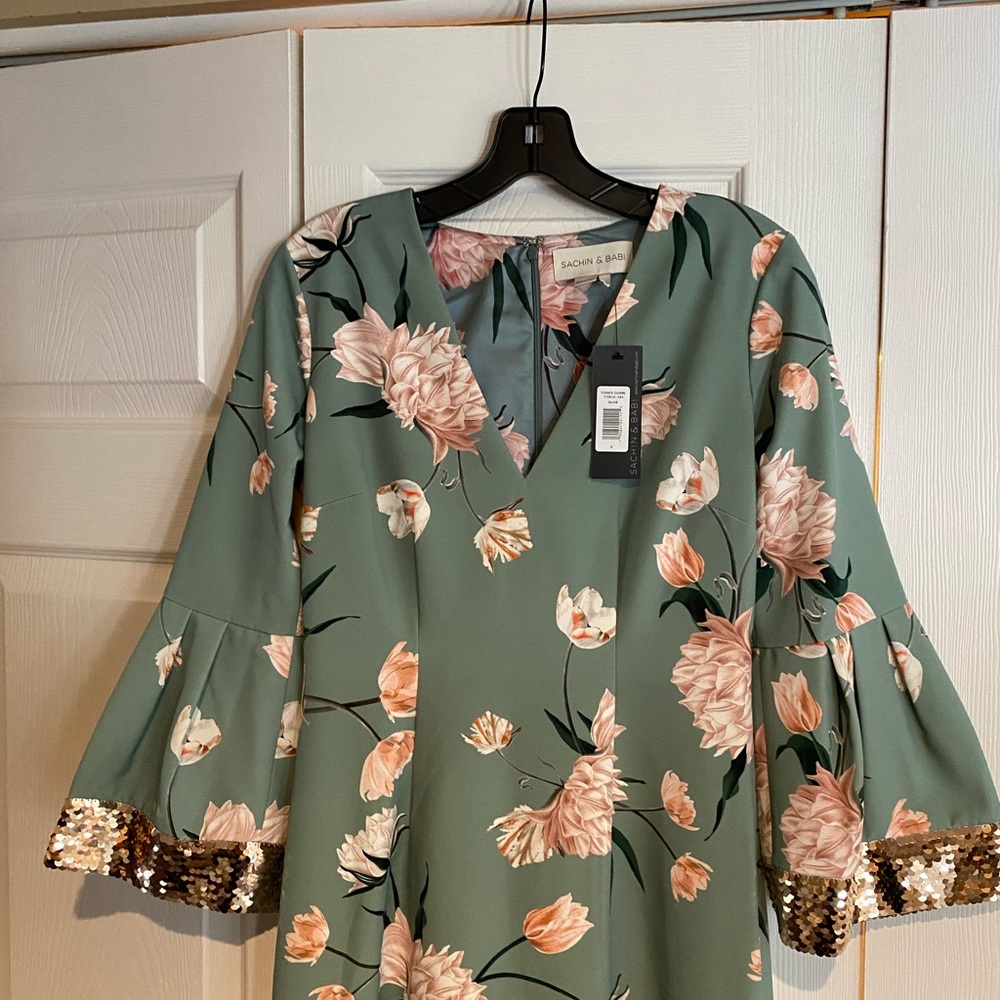 Sachin & Babi Flower Tower gown